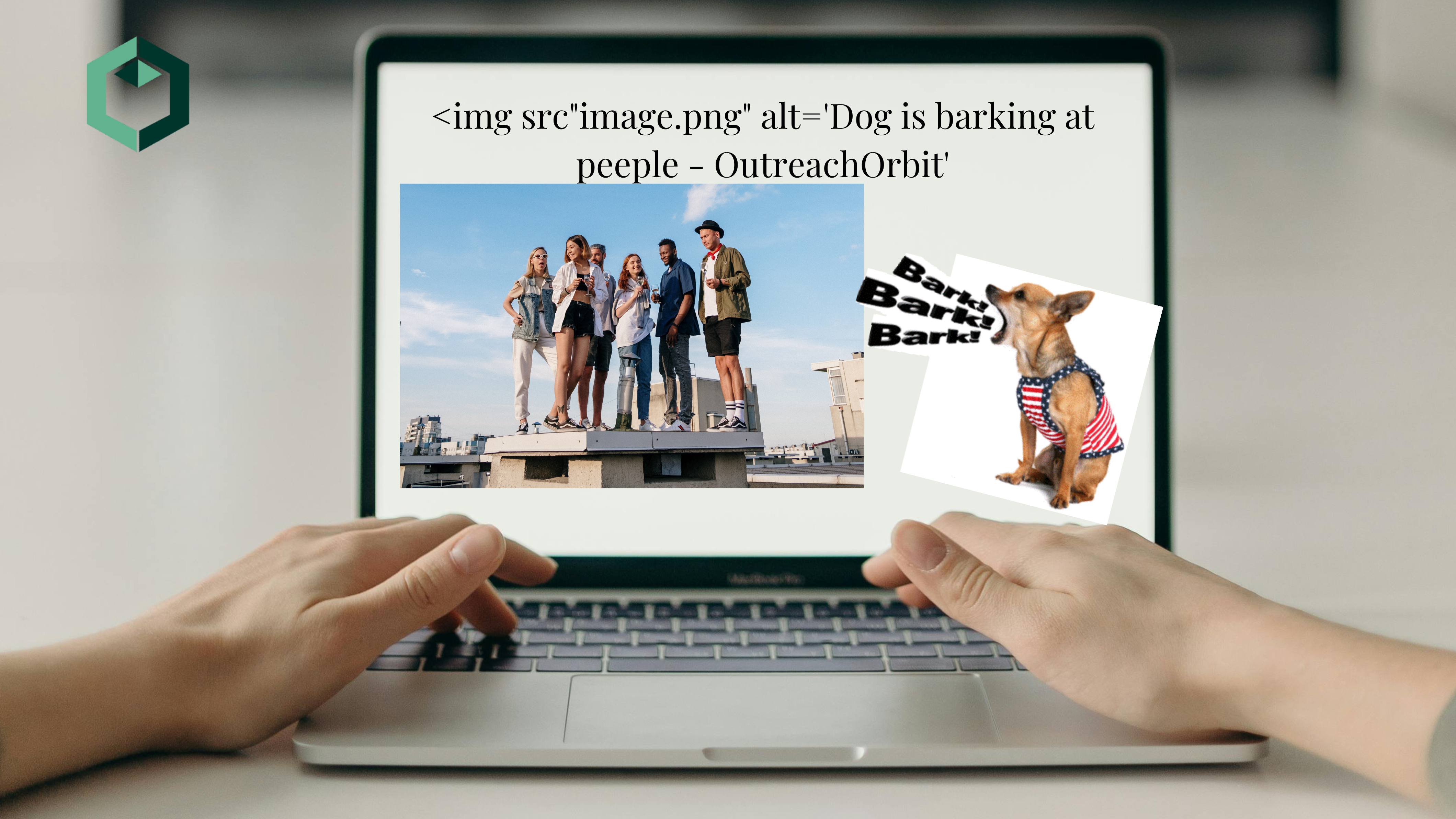 A dog is barking at people - OutreachOrbit